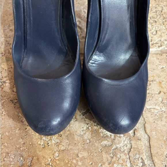 Yves Saint Laurent shoes  Navy Blue Platform Stiletto Heels pumps 39 - Picture 8 of 10